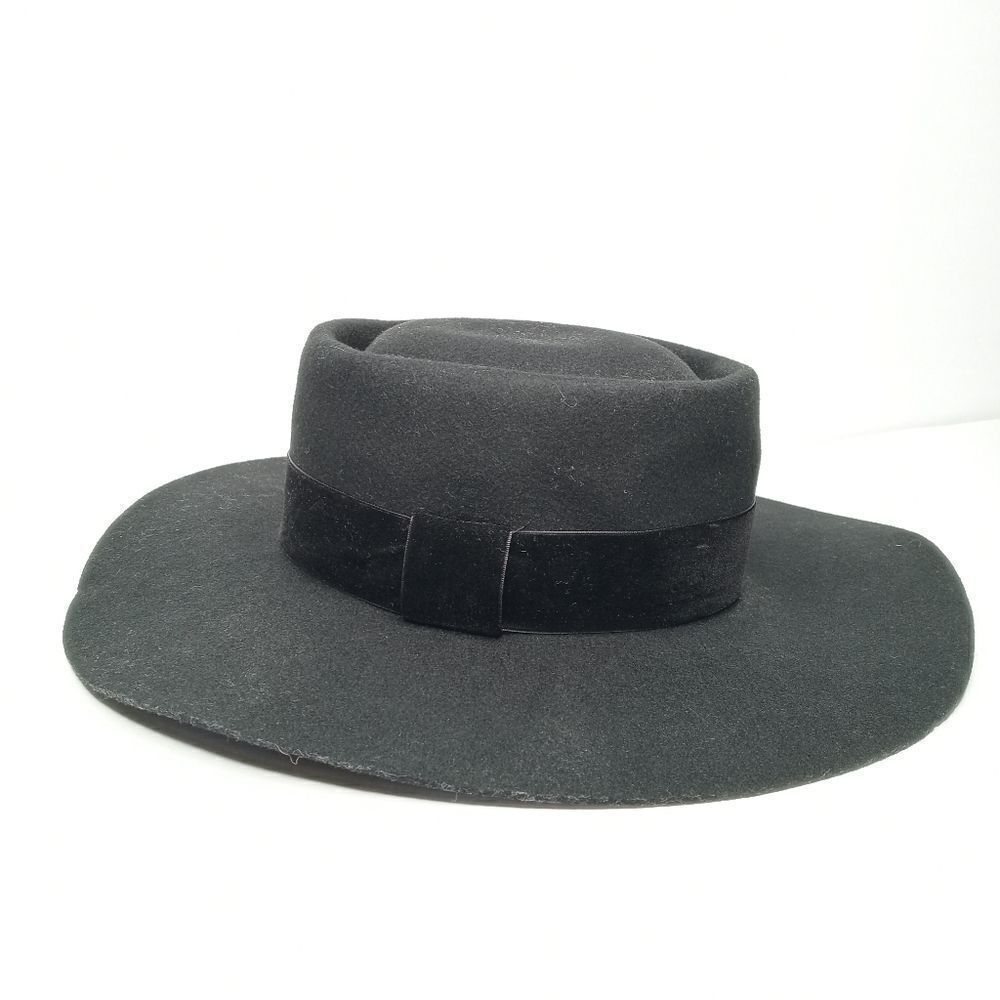 Zertrue black fedora hat size medium